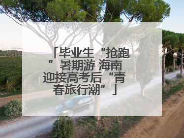 毕业生“抢跑”暑期游 海南迎接高考后“青春旅行潮”