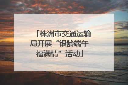株洲市交通运输局开展“银龄端午福满情”活动