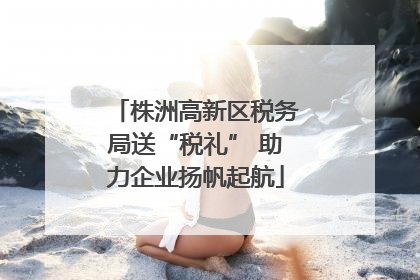 株洲高新区税务局送“税礼” 助力企业扬帆起航