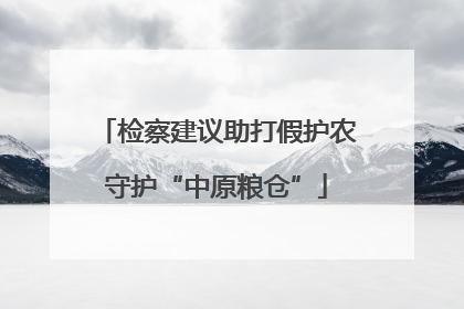 检察建议助打假护农守护“中原粮仓”