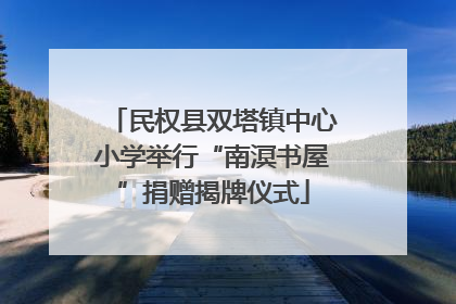 民权县双塔镇中心小学举行“南溟书屋”捐赠揭牌仪式