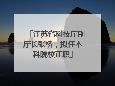 江苏省科技厅副厅长张桥，拟任本科院校正职