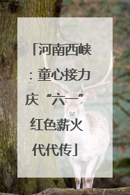 河南西峡：童心接力庆“六一” 红色薪火代代传