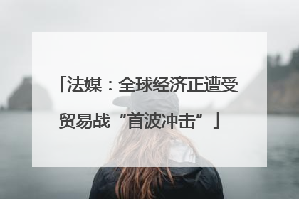 法媒：全球经济正遭受贸易战“首波冲击”