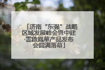 济南“东强”战略区域发展峰会暨中建·雲啟鳳華产品发布会圆满落幕