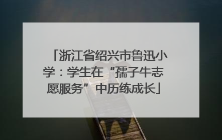 浙江省绍兴市鲁迅小学：学生在“孺子牛志愿服务”中历练成长