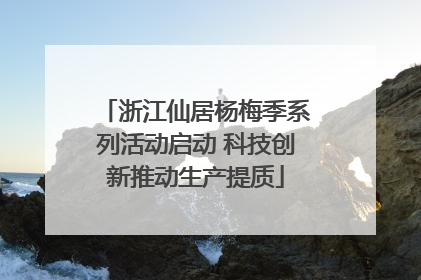 浙江仙居杨梅季系列活动启动 科技创新推动生产提质