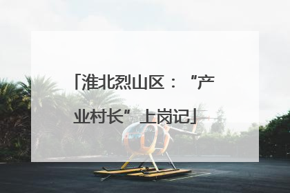 淮北烈山区：“产业村长”上岗记