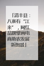 清丰县：八寨有“江来”，网红品牌擘画电商助农发展新图景