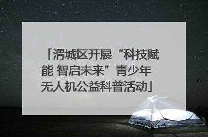 渭城区开展“科技赋能 智启未来”青少年无人机公益科普活动