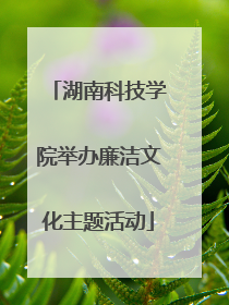 湖南科技学院举办廉洁文化主题活动