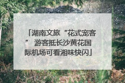 湖南文旅“花式宠客” 游客抵长沙黄花国际机场可看湘味快闪