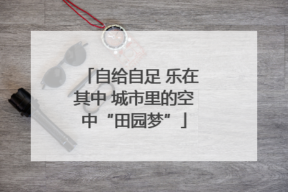 自给自足 乐在其中 城市里的空中“田园梦”