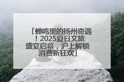 蝉鸣里的扬州奇遇！2025夏日文旅盛宴启幕，沪上解锁消费新狂欢