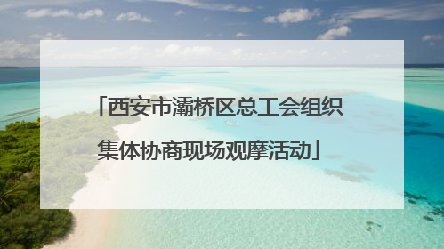 西安市灞桥区总工会组织集体协商现场观摩活动