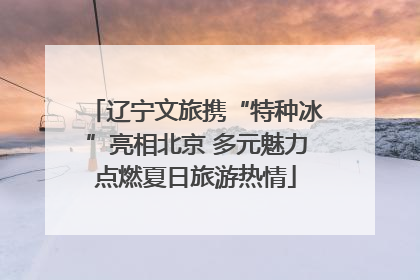 辽宁文旅携“特种冰”亮相北京 多元魅力点燃夏日旅游热情