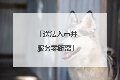送法入市井 服务零距离