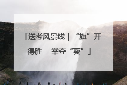 送考风景线｜“旗”开得胜 一举夺“葵”