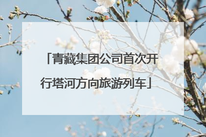 青藏集团公司首次开行塔河方向旅游列车