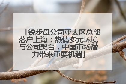 锐步母公司亚太区总部落户上海：热情多元环境与公司契合，中国市场潜力带来重要机遇