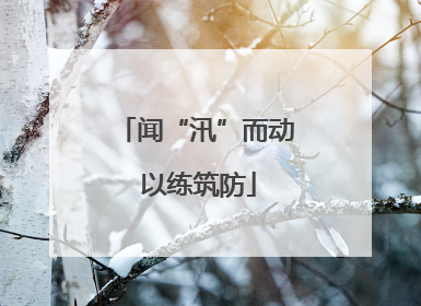 闻“汛”而动 以练筑防