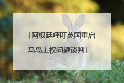 阿根廷呼吁英国重启马岛主权问题谈判