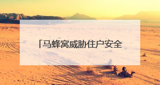 马蜂窝威胁住户安全 宣城消防成功摘除