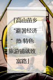 高山苗乡“避暑经济”热 特色旅游铺就致富路