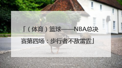 （体育）篮球——NBA总决赛第四场：步行者不敌雷霆