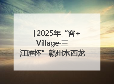 2025年“客+Village·三江匯杯”赣州水西龙舟文化节圆满落幕