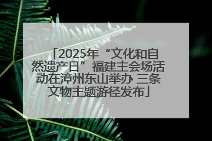 2025年“文化和自然遗产日”福建主会场活动在漳州东山举办 三条文物主题游径发布