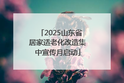 2025山东省居家适老化改造集中宣传月启动