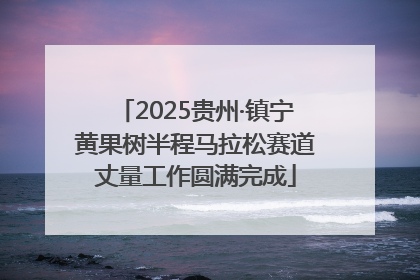 2025贵州·镇宁黄果树半程马拉松赛道丈量工作圆满完成