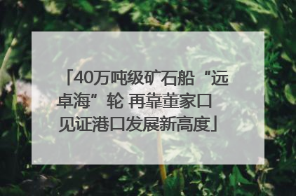 40万吨级矿石船“远卓海”轮 再靠董家口 见证港口发展新高度