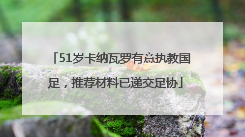 51岁卡纳瓦罗有意执教国足，推荐材料已递交足协