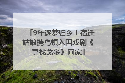 9年逐梦归乡！宿迁姑娘携乌镇入围戏剧《寻找戈多》回家