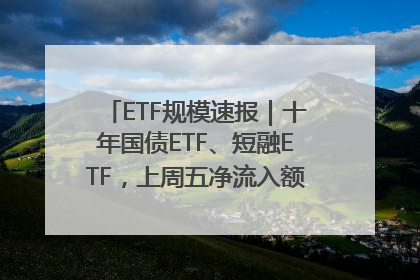 ETF规模速报｜十年国债ETF、短融ETF，上周五净流入额均超20亿元