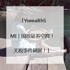YiwealthSMI｜国投证券空降！关税事件刷屏！